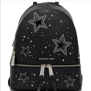 Rhea Michael Kors star studded backpack